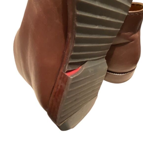 Vintage Henry Cuir for Barney’s New York Lace-up Brown 2-Tone Ankle Boots Sz 38 - Picture 6 of 12